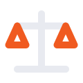 Scale icon representing compliance and regulatory balance