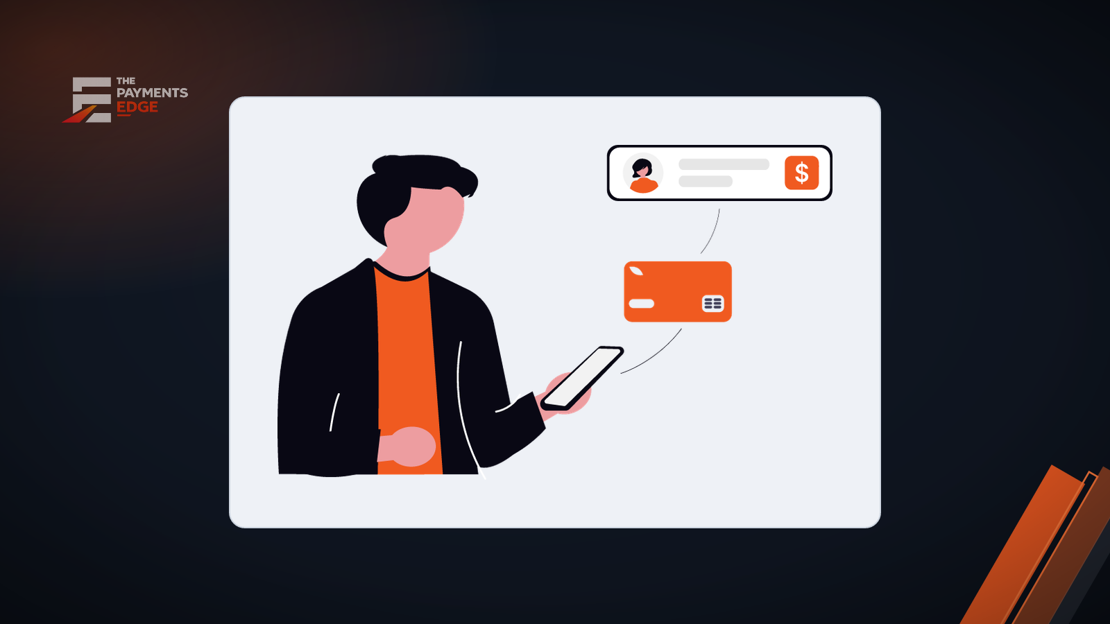 Diagram of a merchant receiving a stablecoin payment to a digital wallet
